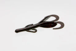 Soft Bait - Zoom - BABY BRUSH HOG 4" (12pck) -Fishing Gear Sales 042 001 baby brush hog black red