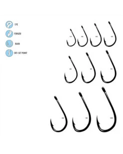 Hooks - Gamakatsu - OCTOPUS STRAIGHT EYE, 4X STRONG -Fishing Gear Sales 984 BKOctopusSe4xStrongLineArt
