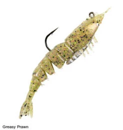Z-Man Soft Bait - Z Man - EXZ ShrimpZ Rigged 3.5" -Fishing Gear Sales EZSR 243PK2