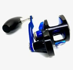 Slow Pitch Jigging Reel - Accurate - Valiant 300N SPJ Custom Black & Blue (Right Hand) -Fishing Gear Sales IMG 5156