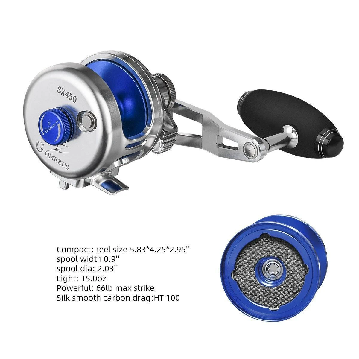Bait Casting Reel - Gomexus - SX450 - LH 4 Bait Casting Reel - Gomexus - SX450 - LH - Image 2