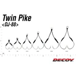 Assist Hook - Decoy - DJ-88 Twin Pike -Fishing Gear Sales assist hook decoy dj 88 twin pike 513845