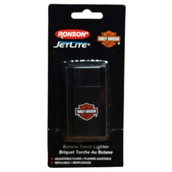 POCKET LIGHTER - RONSON - Ronson Harley Davidson Logo JetLiteTorch Lighter, Black