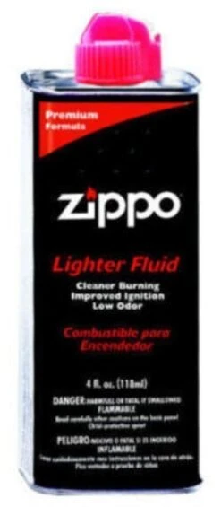 FUEL FLUID - ZIPPO - FUEL FLUID FOR ALL POCKET LIGHTERS 4 OZ/118 ML EACH (4FC)