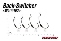 Hooks - Decoy - Worm 103 Back Switcher -Fishing Gear Sales hooks decoy worm 103 back switcher 510457