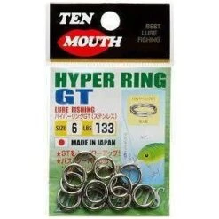 Split Ring Fishing Line Connector - Hyper Ring GT Split Ring -Fishing Gear Sales split ring fishing line connector hyper ring gt split ring 226901