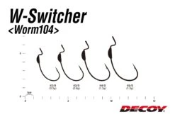 Hooks - Decoy - Switcher Worm 104 -Fishing Gear Sales worm104 04size